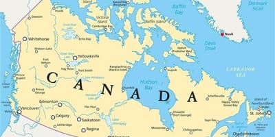 加拿大的地图1700