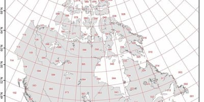 加拿大的地图纬度