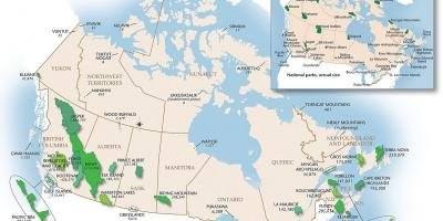 加拿大公园地图