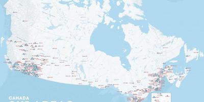 加拿大滑雪度假地图